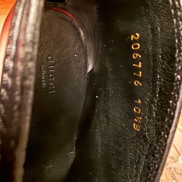 Gucci S.TTO Pelle's Cuoio betis calf ankle boots in "nero" size 10.5 - Picture 6 of 13